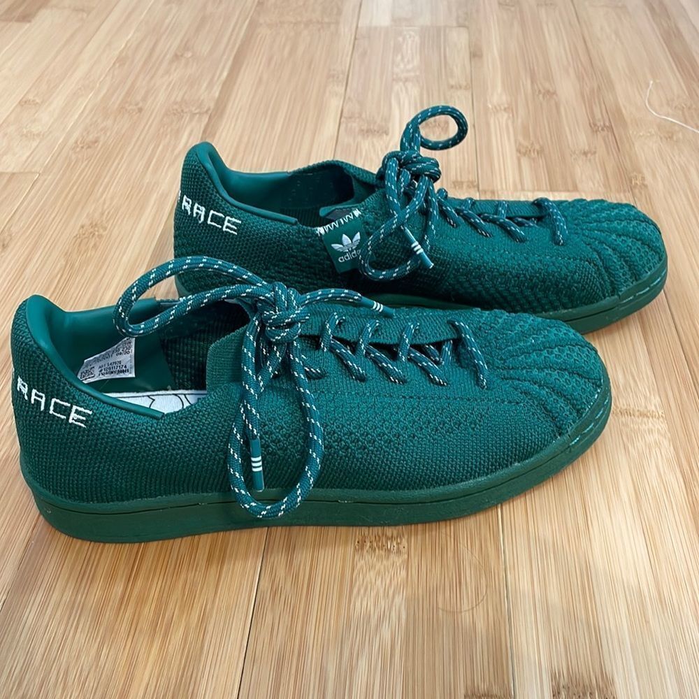 Adidas Pharrell Williams Superstar Primeknit 'Dark Green’